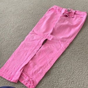 Hot pink ankle length pants